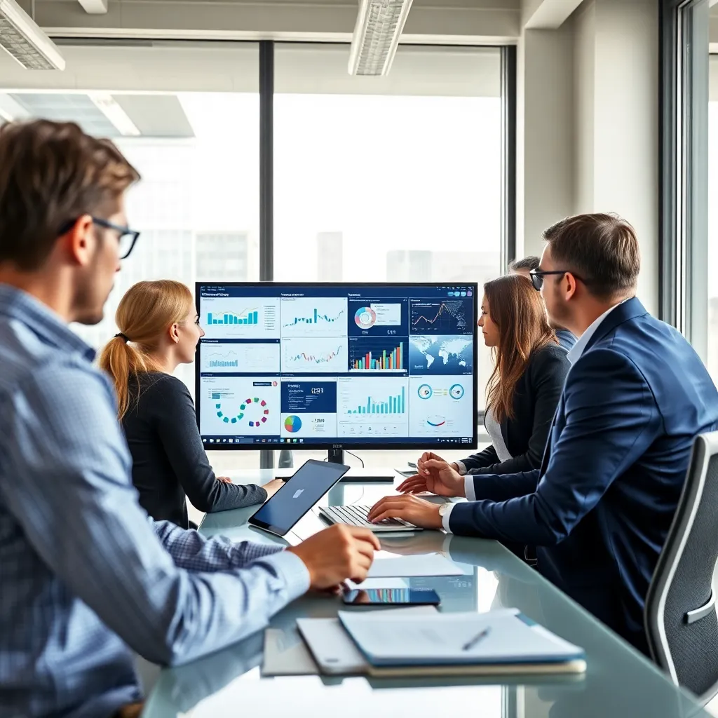 Professionele data-analyse in moderne werkomgeving